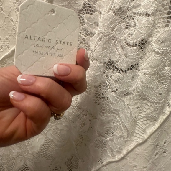 Alrar’d state Jasmine Midi Lace Strapless Dress - Picture 4 of 8